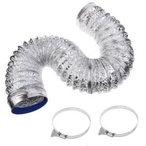 ท่ออลูมิเนียม100ท่อ Mm 4นิ้วท่อการระบายอากาศท่อท่อระบายอากาศยืดหยุ่นสำหรับช่องระบายอากาศ2/3/6เมตร