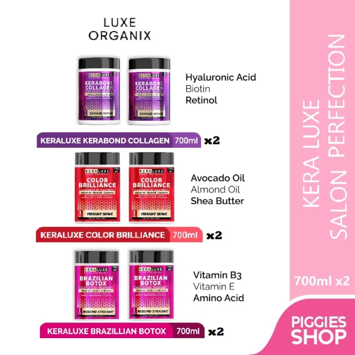 Luxe Organix KERALUXE Salon Perfection 700mlx2 B1T1(Kerabond
