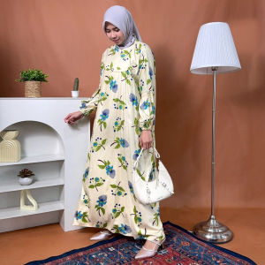 Sapasara - Dress Anjani Pita Jumbo Bahan Rayon Gamis Syari
