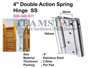 TEAMSTAR 4" Single / Double Action (Cowboy) Door Hinge (Pair) <TSB02>