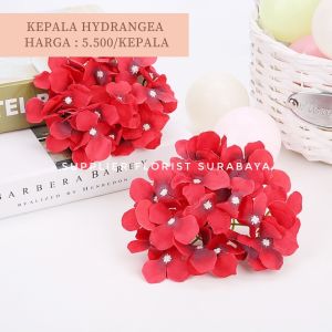 BUNGA PALSU KEPALA HYDRANGEA TANPA TANGKAI ARTIFICIAL FLOWER HIASAN BUNGA BACKDROP BACKGROUND BUNGA HIASAN DINDING SCARPBOOK