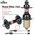 Novatec Road Bicycle Hub A171SB/F172SB Front 20H Rear 24H Quick Release Folding Bike Hub Disc 4 Bearing For 8-9-10-11-12 Speeds. 