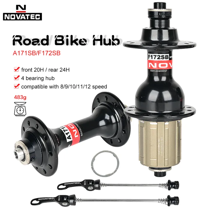 Novatec%20Road%20Bicycle%20Hub%20A171SB/F172SB%20Front%2020H%20Rear%2024H%20Quick%20Release%20Folding%20Bike%20Hub%20Disc%204%20Bearing%20For%208-9-10-11-12%20Speeds%20-%20Image%202
