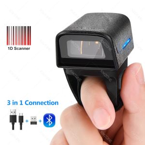 1D 2D Wearable Ring Barcode Scanner Fast Scanning for iPhone iPad Android iOS for Warehouse