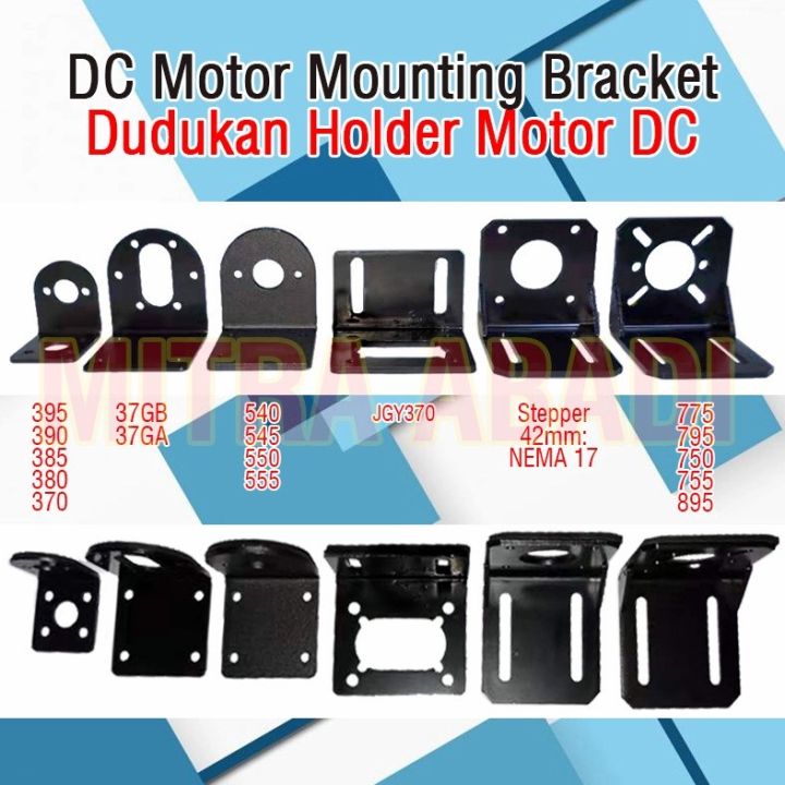 Bracket Dudukan Holder Motor DC Stepper / Dinamo DC Mounting Bracket