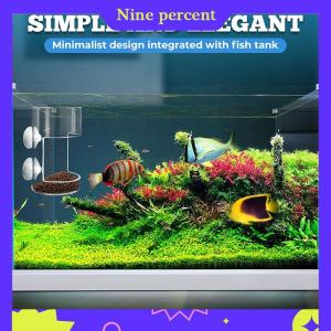 Nine percent Cá trung chuyển cho 2025 hồ cá mới bể cá khay món ăn với cốc hút Acrylic cá ăn ống cá thực phẩm chủ