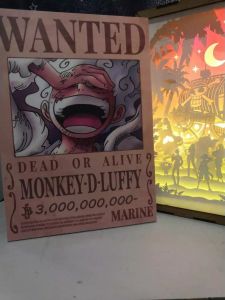 One Piece Anime Wall Decor On Sintra Board A4 Size Matte Texture Flat Type / 2D Type