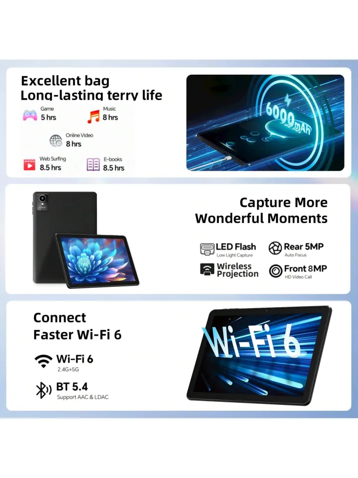 Qetupa 10.1 Inch Large Screen Android 14 Tablet Launched!4GB RAM +