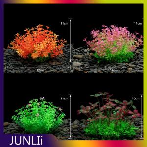 JUNLIi จำลองพืชเทียมตกแต่งตู้ปลาตู้ปลาตู้ปลาตู้ปลาตู้ปลาตู้ปลาพลาสติกสำหรับการดูใต้น้ำ