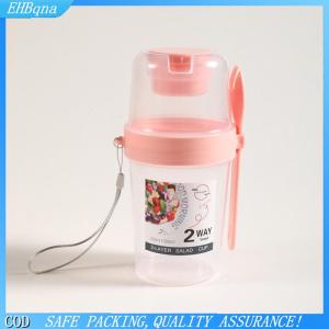 COD Bữa ăn sáng trái cây Yến Mạch Sữa chua salad cup với nắp và muỗng hai lớp thực phẩm lưu trữ Bento hộp thể Dục Giảm Béo côn bát