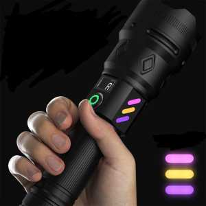 SENTER LED COBA XHP160 - ZOOM DAN POWERBANK - CAHAYA SUPER TERANG JARAK JAUH - DIGITAL DISPLAY - TYPE C