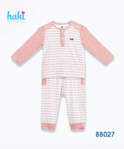 Bộ quần áo dài tay cho bé sơ sinh tới 2 tuổi set sơ sinh vải tre cao cấp xuất khẩu Canada siêu mềm mịn HAKI BB027 (6-13kg) bộ mặc nhà cho bé trai bé gái bộ dài cho bé vải bamboo đồ bộ cho bé baby cloth