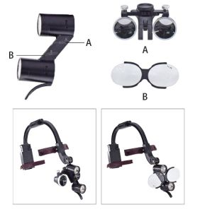 Ready✅ Colorful 2.5X 3.5X Dental LED HeadLight Lamp Magnification Binocular Loupes 5W Surgical Headlight Lab Equipment