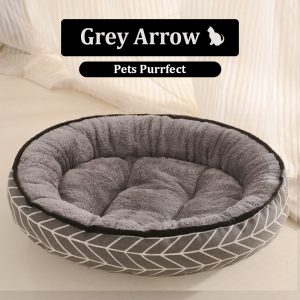 Pets Purrfect Pet Bed Japanese Style Round S/M/L Dog Cat Sofa Cushion Kucing Tidur Katil 宠物窝 猫床 狗床
