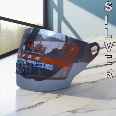 KACA HELM [visor] BMC 550 by NDR3 - Pelangi/Silver/Clear/Hitam