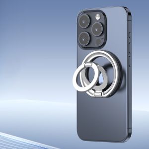 Magnetic Phone Holder with 360° Desk Stand – Strong Metal Ring Grip for Live Streaming Vlogging & Video Calls