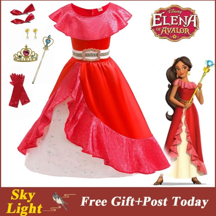 Disney princess clearance red dress elena