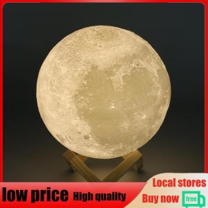 【New Arrival】 110V-220V Bedroom Closet Moon Lamp LED Night Lights USB Wardrobe Desktop Bedroom Touch Sensor for College Dormitory