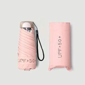 ✅100% Original AMZ Ultra-light Mini Five-Fold Umbrella UV Protection Folding Sunshade Dual-Use