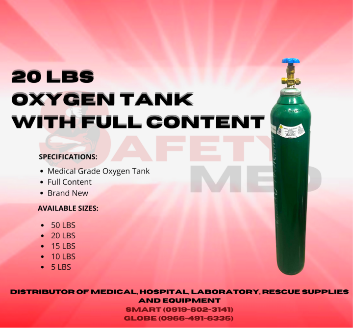 OXYGEN TANK 20LBS WITH FULL CONTENT | Lazada PH