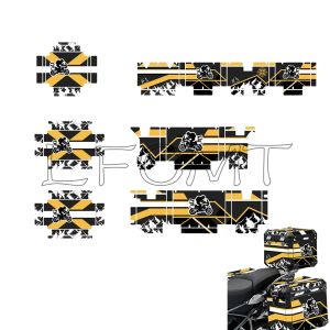 Motorcycle Aluminum Alloy Sticker Trunk Decor Top Case Pannier Decals Set Fit for R1200GS Adventure R 1200 GS ADV 2014-2020