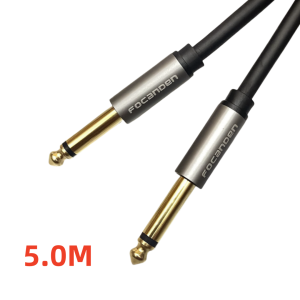 【1.5m/3m/5m】6.35mm Jack To 6.35mm 1/4" Microphone Cable Guitar cord Mono Audio Aux Cable Adapter Jack Audio Cable Double Guitar