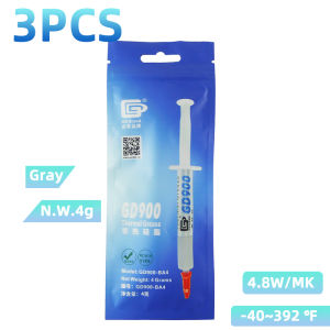 Genuine Silicone Gd900 Thermal Conductor 4g (3 Pieces) Cooling Compound 4.8 W/M-K Silicone for Computer Repair Shops Tv Repair Audio Equipment Good Heat Dissipation Use for Cpu and Gpu Model Ba4