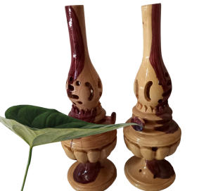 ĐÈN trang trí gỗ trắc dây cao 30cmx12cm