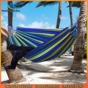 Vktech Camping and Hiking Canvas Hammock with Strong Hanging Straps and Comfortable Design for Outdoor Sleep