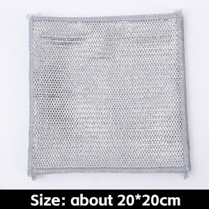 TLE Ready stock Kitchen dishwashing cloth lint-free water-absorbent rainbow oleophobic rag household easy-to-clean cleaning special table towel stain