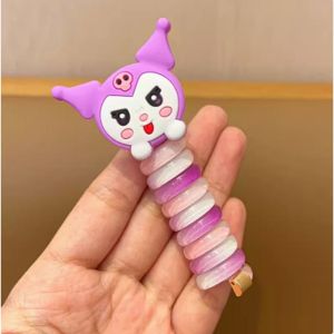 Bayar Di Tempat - Karet Rambut Anak Model Spiral / Aksesoris Rambut Spiral / Ikat Rambut Spiral Rainbow