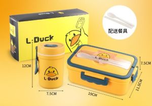 【SG】READY STOCK * Yellow Duck Lunch Box + Mug Set*