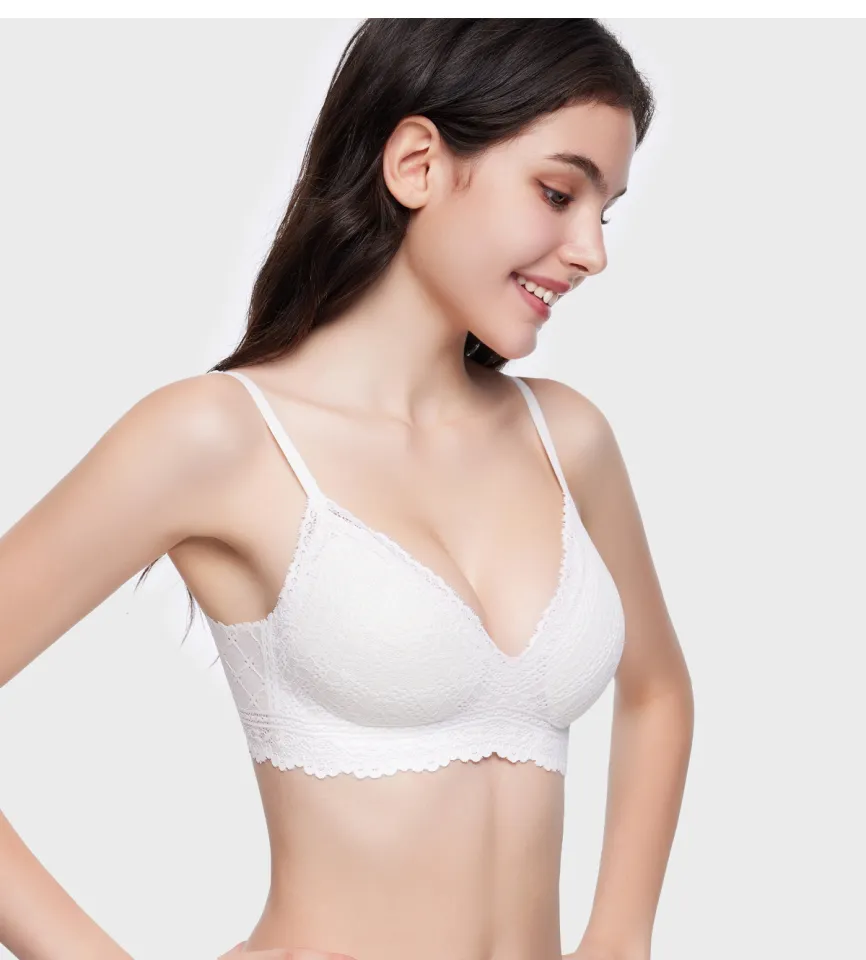 6IXTY8IGHT MODAL BELLA, Wireless Lace Modal Triangle Bra Lightly