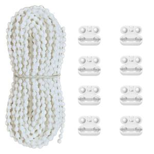 8Meter Roller Blind Cord with 8Pcs Roller Blind Chain Connectors for Roller Roman Vertical Venetians Blind