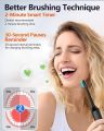 Electric Toothbrush for Adults, Sonic Toothbrush with 3 Intensity Levels & 5 Modes, One Charge for 90 Days, Rechargeable Electric Toothbrush with 6 Toothbr. 