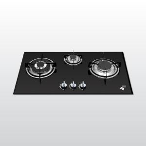 Bếp gas âm 3 gas Malloca GHG 733B NEW - Kính cường lực - Mâm họng đốt Somipress Ý - Kiềng Gang Tráng Men Chống Trượt - Đầu Hâm Tiện Lợi - Hàng Chính Hãng