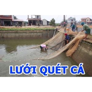 [ Tặng Túi ] Lưới Quét Cá - Lưới Kéo Tôm Cua Cá - Lưới Vét Ao Hồ Sông Suối Dài 10m Cao 2m Túi 4m Chất Lượng
