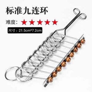 Materials Metal 3D Montessori Puzzle Wire IQ Mind Brain Teaser Puzzles for Children Teenagers Anti-Stress Reliever Toys Kids Gifts