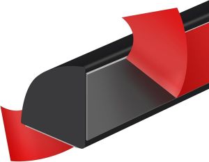 Flexible Quarter Round Molding Peel and Stick Rubber Quarter Round Trim Molding Self Adhesive Wall Corner Trim Molding for Wall Edge Corner Countertop White 1/2” W x 1/2” H x 39” L