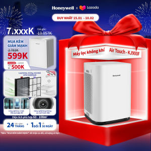Máy lọc không khí Honeywell Air Touch KJ900F – 7 tốc độ quạt gió giảm dị ứng khử mùi vượt trội