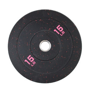 【COD】Olympic Dumbbell Plates Rubber Coated Plates Olympic Bar Weight Rubber Plates 10CM/15CM/25CM/35CM/45CM/55CM Weight Plates Anti-Rust for Strength Training Home Gym
