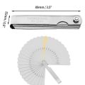 Feeler Gauge 32pcs distance gauge feeler valve teaching feeler 0.04-0.88 mm gap dimension Gap Measurment Tool Measuring Instrument  Metric Imperial. 