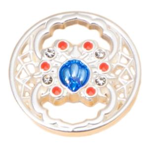 Clothes Button Sewing Button Hollow Floral Button Round Metal Button for Cheongsan Shirt Coat Dress Jackets Clothing