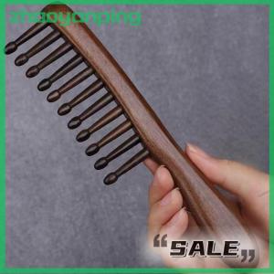 zhaoyanping Tự Nhiên Lược Kinh Tuyến Massage Chống-Tĩnh Không Có Snags Rộng Răng Lược Cho Phụ Nữ Cô Gái Thẳng Tóc Xoăn