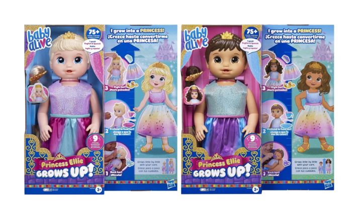 Baby Alive Princess Ellie Grows Up! Children Development Doll