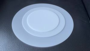 1.4MM Anti-glar Round Frosted Cast Milky Matte PS Diffuser Replacement Disc Led Down Lighting Diffusion Cover High Transmittance