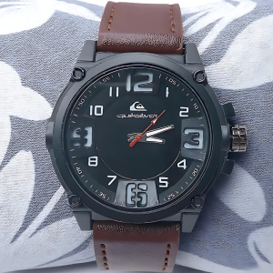 Jam Tangan Kasual Analoq Pria QS Strap Kulit Terbaru 2025