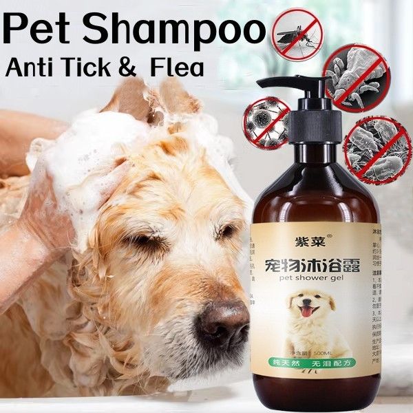 500ML Pet Anti Tick and Flea Shampoo Cat and Dog Shampoo with