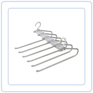 【COZYCASA】Magic Multi-Layer Pants Hanger Hanging Pants Scarf Jeans Trousers Multifunctional Folding Storage Rack