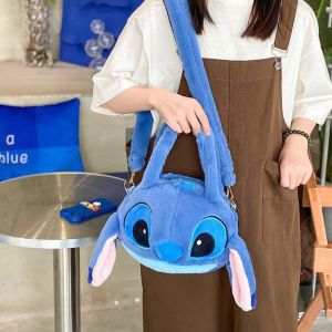 BWNTIX Kids Gifts Children Anime Stuffed Toy Lilo and Stitch Plush Toys Soft Toy Stitch Plush Toy Stitch Handbag Anime Plush Bag Crossbody Bag Stitch Plush Bag